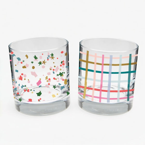 Mistletoe Kiss Rocks Glasses (Set of 2)
