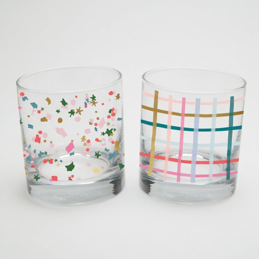 Mistletoe Kiss Rocks Glasses (Set of 2) angle