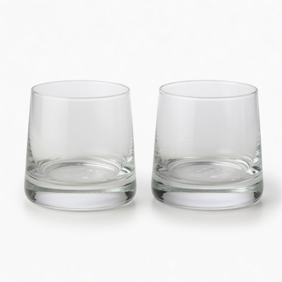 Peacock Reserve Rocks Glasses with Stones (Set of 2) angle