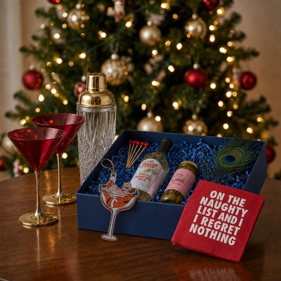Dirty Santa lifestyle with Santa ornament