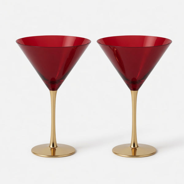 Dirty Santa Martini Glasses (Set of 2)