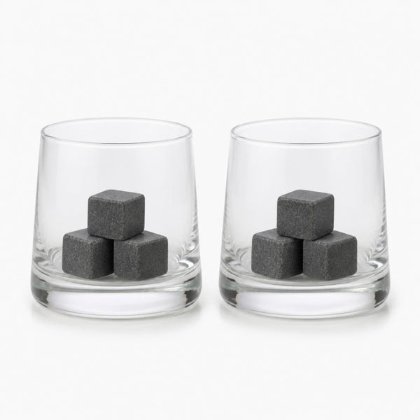 Peacock Reserve Rocks Glasses with Stones (Set of 2)