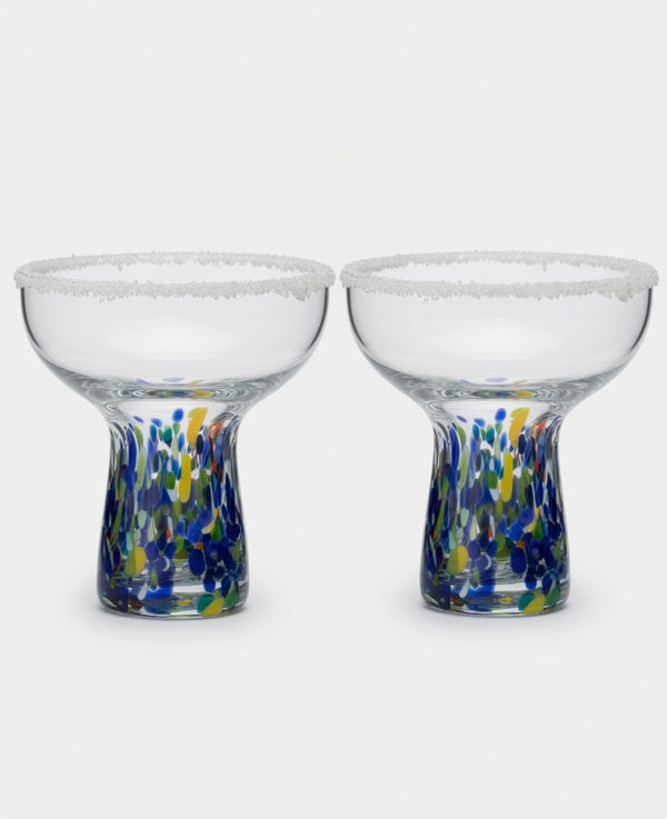 Tequila & Tailfeathers Margarita Glasses (Set of 2)