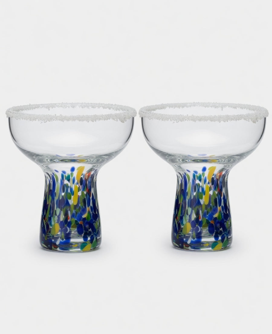 Tequila Tailfeathers Margarita Glasses angle