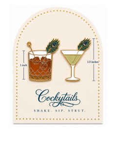 Cockytails enamel pins